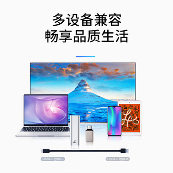 朗科（Netac）1TB Type-c USB3.2 移动固态硬盘（PSSD）Z Slim 手机直连 防震耐用 高速传输办公优选