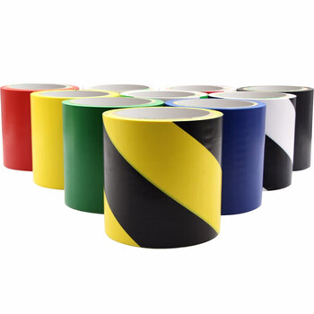 飞尔（FLYER）警示胶带画线标示贴PVC警示贴地胶带 地面5S定位警示胶带斑马线10cm*18m 黑色