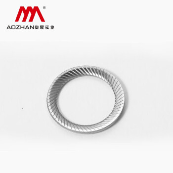 奥展实业（AOZHAN）304不锈钢双面斜花带齿垫圈 防松防滑垫圈 锁紧垫片 M12(304不锈钢）200支