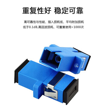 ABLEMEN SC-SC法兰盘 单工连接头 大方头通用 单个装