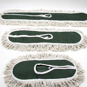 海斯迪克 尘推平板拖把排拖 60CM绿色带杆整套 办公室家政工厂车间商场保洁吸水去污可拆卸 (1个装) HK-7002