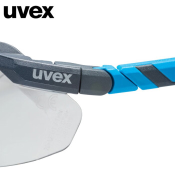 uvex优唯斯 9183265防雾眼镜（煤灰+蓝框）护目镜防风沙骑行骑车防风沙眼镜防飞溅定做 1付