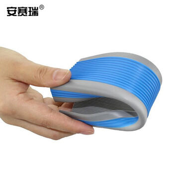 安赛瑞 PVC楼梯包边防滑条（蓝/灰）5cm×25m 学校楼梯防滑条 疏散通道楼梯防滑条 13862