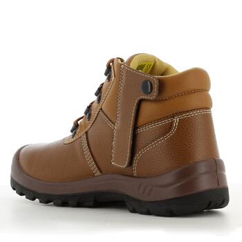 鞍琸宜 SAFETY JOGGER BESTZIP S3 防砸防穿刺安全鞋防水防滑中帮劳保鞋 棕色 48码