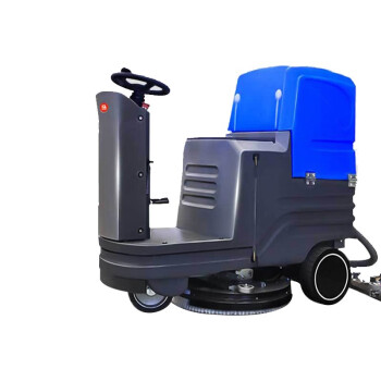 苏识 QJ0086 驾驶式工业洗地车工厂车间地面拖地机商用超市停车场洗地机 免维护干电池款