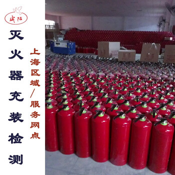 威陆 灭火器检测充装换药 干粉灭火器换粉维修 200KG起拍上海区域 