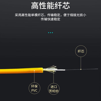 讯浦 单模双芯光纤跳线 尾纤 跳纤（LC-LC，9/125）Φ2.0光纤线 3米/条