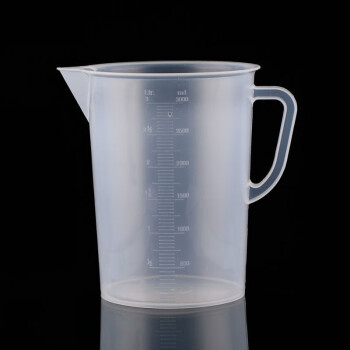 冰禹 BYlj-311 塑料计量杯 透明量杯烧杯 带刻度杯 测量杯容量杯 250ml