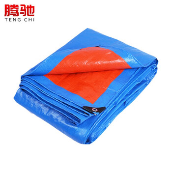 腾驰（CT）防雨布篷布 油布防水布防雨布防晒耐磨汽车蓬布工业用加厚彩条布雨棚布帆布 4M*6M