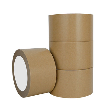 飞尔（FLYER）牛皮纸胶带 高粘可书写手撕易断遮蔽封箱打包牛皮纸胶布 宽10CM长50米【FLj018】5卷起批