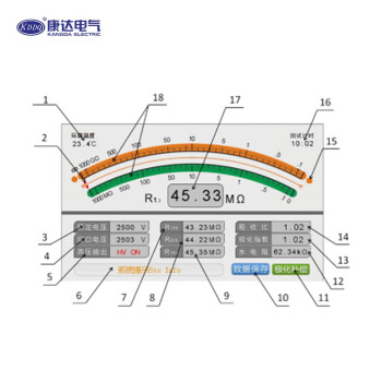 康达电气（KDDQ）KDDQ 2678C,D 水内冷发电机绝特性测试仪