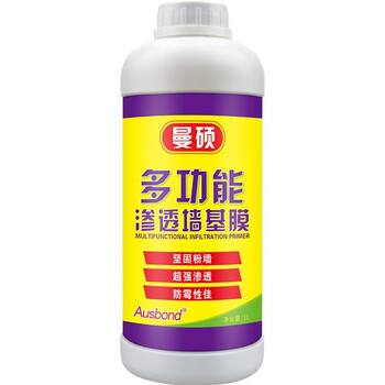 奥斯邦（Ausbond）多功能渗透墙基膜墙体墙面固化防潮防霉保护层胶处理剂粘贴墙纸壁纸墙布基膜辅料胶水1L