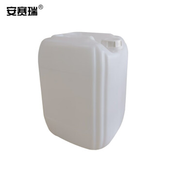 安赛瑞 塑料桶堆码桶（20L） 化工桶油桶废液桶密封塑料桶存水桶带盖方桶 白色 500007