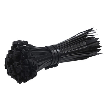 飞尔（FLYER）自锁型扎带 黑色塑料卡扣束线扎线带 100条/包【3.6×100mm】