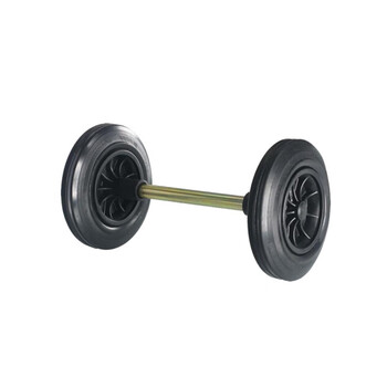 莫恩克 大号户外垃圾桶轮子 换新轮 240L 通用替换轮子配轴一套