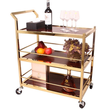 益美得 WY3023 三层收送手推餐车移动小吃酒水服务车 830*450*960mm