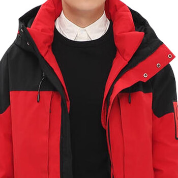 理联 LN-CFY04R 三合一户外防寒保暖防风羽绒冲锋衣 劳保保暖工作服 红黑色 XL