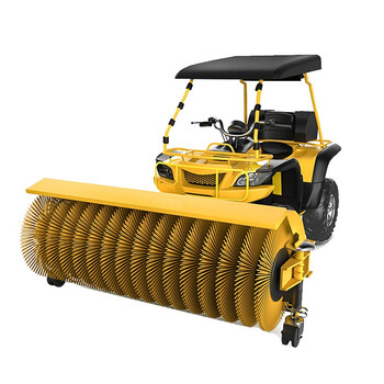 苏识 QJ0091 四轮扫雪机道路物业扫雪车广场学校工厂燃油铲雪车