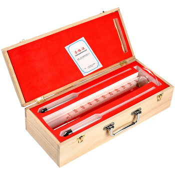 匡建仪表 石油密度计 测油液体密度计高精度石油玻璃测量仪检测仪比重计 0.7-0.75/0.75-0.8/量筒 