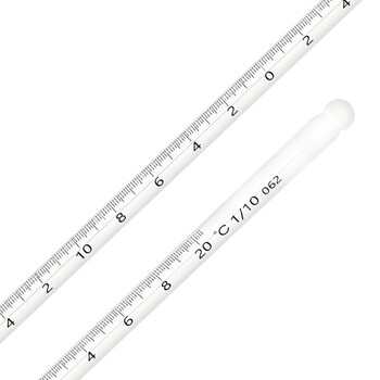 匡建仪表（CONJANT）中兴高精密温度计 工业玻璃棒液体测温仪 手工雕刻款 -30+20℃（水银款分度值0.1） 