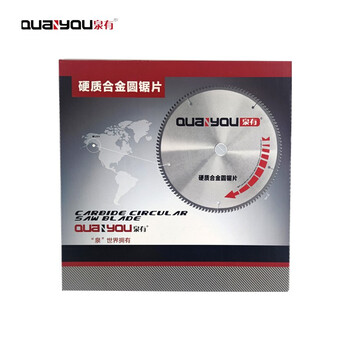 泉有（quanyou） 10寸木工切片附件合金圆锯片硬质合金木工锯片254(10")*3*25.4/30*80T木用