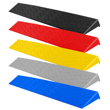 百舸 室内台阶斜坡垫 100*7*1.5cm 门口门槛斜坡板 扫地机器人手推车爬坡无障碍坡道垫 默认黑色（五色可选）