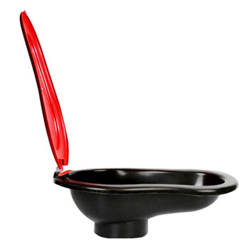 稳斯坦  WST5006 装修用临时马桶 应急蹲便器 塑料蹲坑 工地简易大小便池 黑红