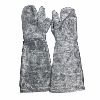 宏兴(HongXing)DA-105耐高温手套1000度加长冶炼防火防烫 隔热铝箔三指手套