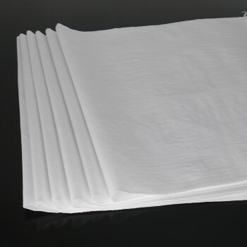 谋福CNMF991白色编织袋蛇皮袋米袋定制袋子塑料打包袋面粉袋白色标准款50*82cm（50个）