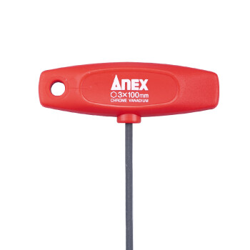 安力士牌（ANEX）进口T柄公制内六角扳手NO.3200 T型平头扳手 3.0x100mm