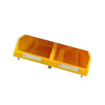 苏识 XK006 250*155*110mm货架斜口分类零件盒组合式物料收纳盒10个装（计价单位：套）黄色