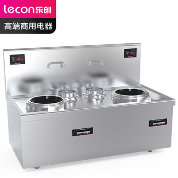 乐创（lecon）12KW*2大功率酒店饭堂企业电磁灶 380V LC-J-A12X2