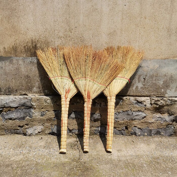 卫洋 WY-916 清洁植物扫把 手工扫帚 物业学校工厂单位环卫笤帚 精加工加厚脱壳高粱小扫把一个装