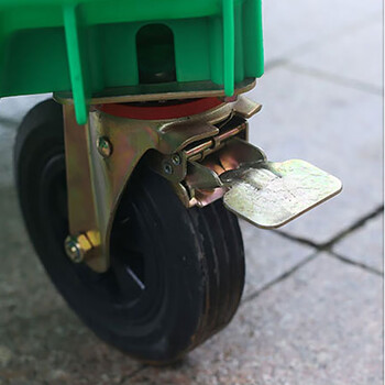 伏兴 环卫垃圾车大号垃圾桶带盖医疗垃圾桶手推保洁清运车带轮定做 颜色备注2个起订 1100L手推垃圾车