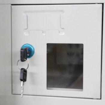 盛花加厚钢制48门手机柜手机存放柜物品柜保管柜可更换亚克力小门