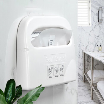 龙代（longdai）厕板纸巾盒 酒店宾馆卫生间一次性马桶垫纸巾架