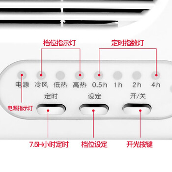 汉河 工业取暖器 壁挂式暖风机浴室电暖器防水加热器电暖气NBFC-X6021B 遥控款