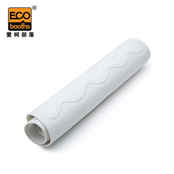 爱柯部落 浴室防滑垫 淋浴硅胶垫57cm×35.6cm浴室防滑卫浴脚垫卫生间入口门垫 白色110294