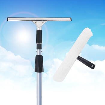 益美得 加长伸缩杆玻璃刮涂水器高空玻璃门头清洁套装 1.2米双节杆+玻璃刮+涂水器