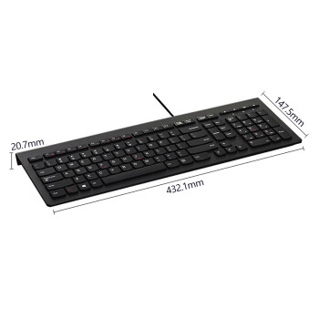联想（Lenovo）键盘 有线键盘 M120K有线超薄键盘 电脑办公键盘 巧克力按键笔记本键盘