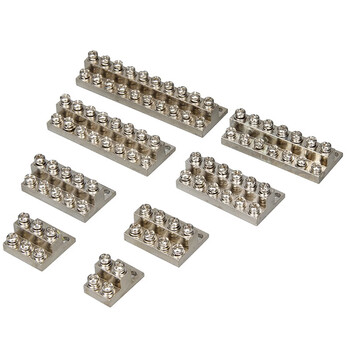 天旭JDG型接地端子排接线铜排配电箱2+2地线排大电流铜端子排JDG 2层4位 1个