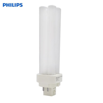 PHILIPS飞利浦PL-C插拔管插口节能灯4P四针18W冷白光6500K 10支/盒 1盒