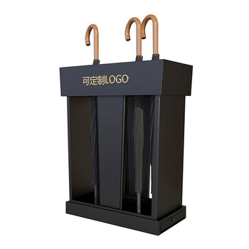 兰诗（LAUTEE）WY4148 商用雨伞架酒店售楼部银行门口雨伞桶存放桶 黑色