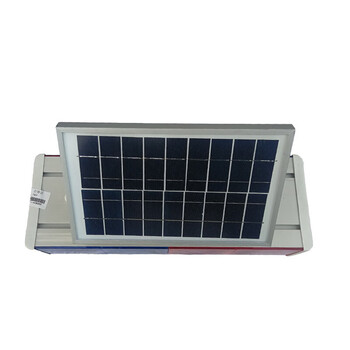 亿箬 太阳能警示灯交通爆闪灯红蓝双面 LED爆闪灯 双面四灯头