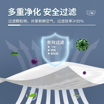 3M KN95口罩 9502+ 头戴式自吸过滤式防颗粒物呼吸器 环保装50个/包