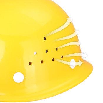 援邦 安全帽 工地 施工工程安全帽头盔 建筑 防砸抗冲击 玻钢型安全帽插扣 白色 均码