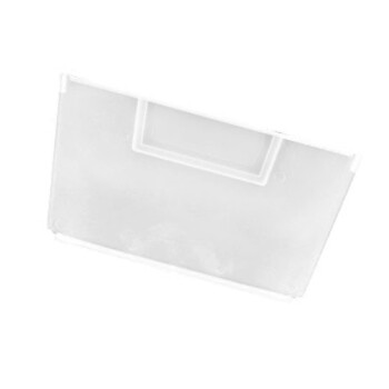 箱大王 Xlj-17 货架物料盒隔板 塑料分隔式零件盒配件 白色 大号隔板