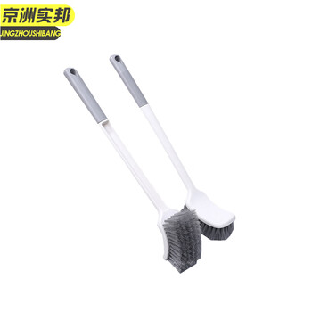 京洲实邦【简洁灰1个装+挂钩】无死角清洁厕所刷子壁挂式洁蹲便器刷子JZSB-9796B