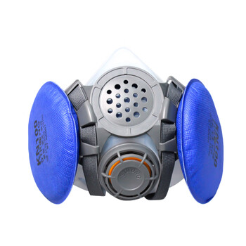 思创科技 硅胶双片防尘半面罩防粉尘电焊打磨裸面罩 ST-M50G-3A 1套（不含滤芯）