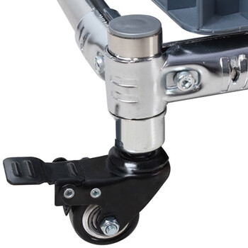 益美得 WY3019 可移动拖把架墩布架挂架复合管不锈钢架子 18挂22钩不锈钢